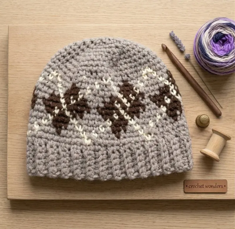 Argyle Beanie