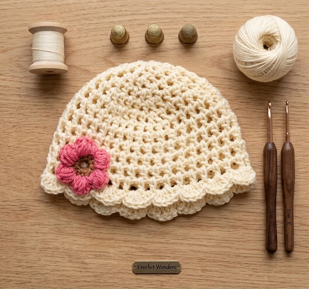 Butter Yellow Flower Cap