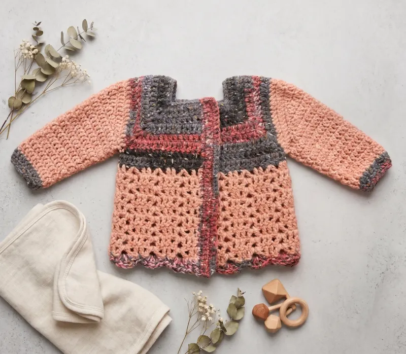 Pink Cardigan Sweater