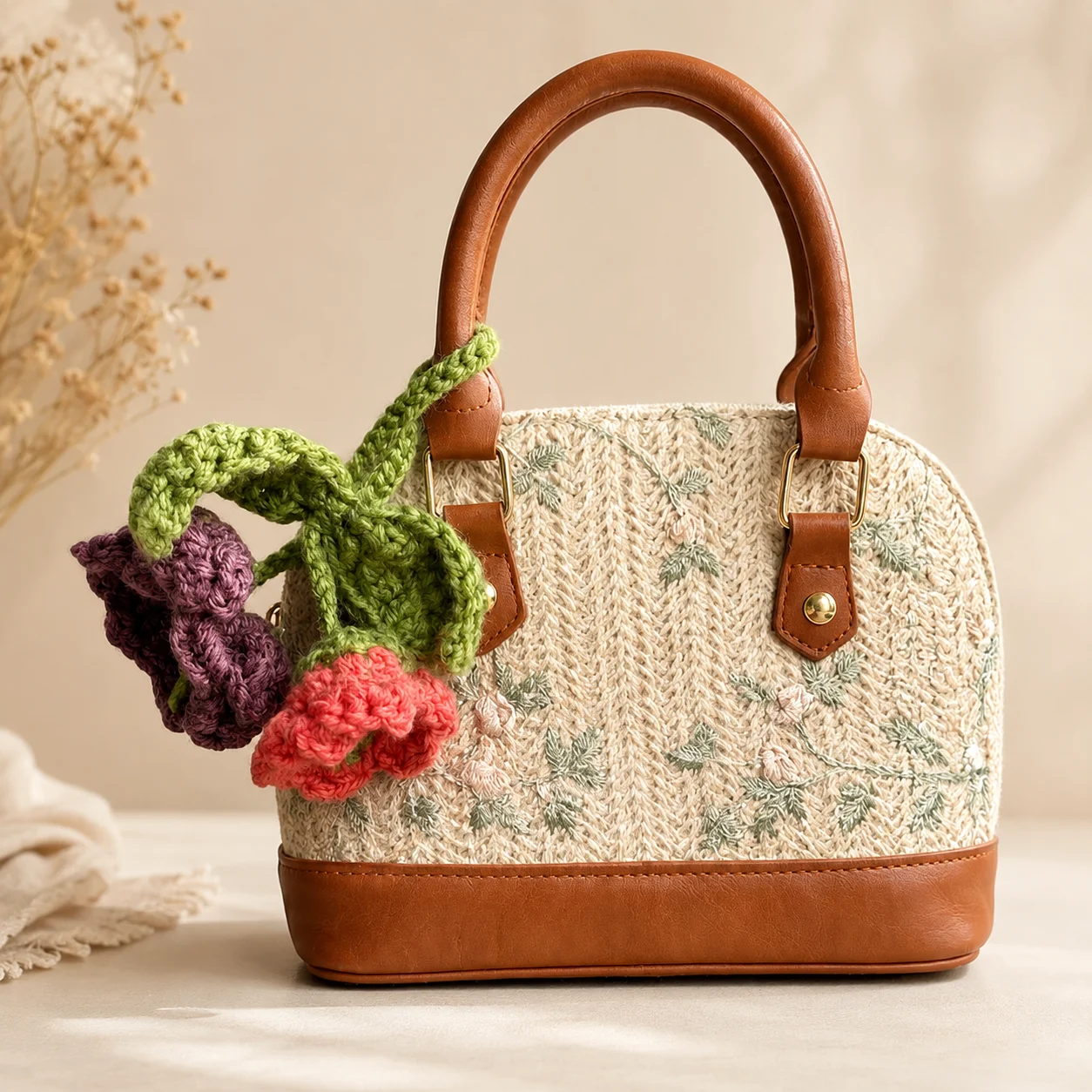 Rose Bag Charm