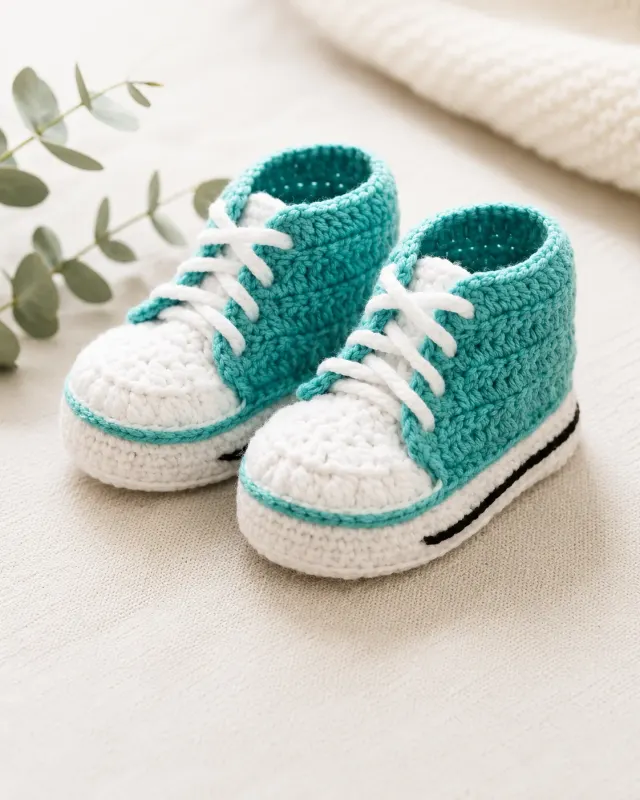 Teal Baby Sneakers